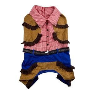 PamPet Pet Fashions Size 6 Cowboy Dog Costume Western Outfit